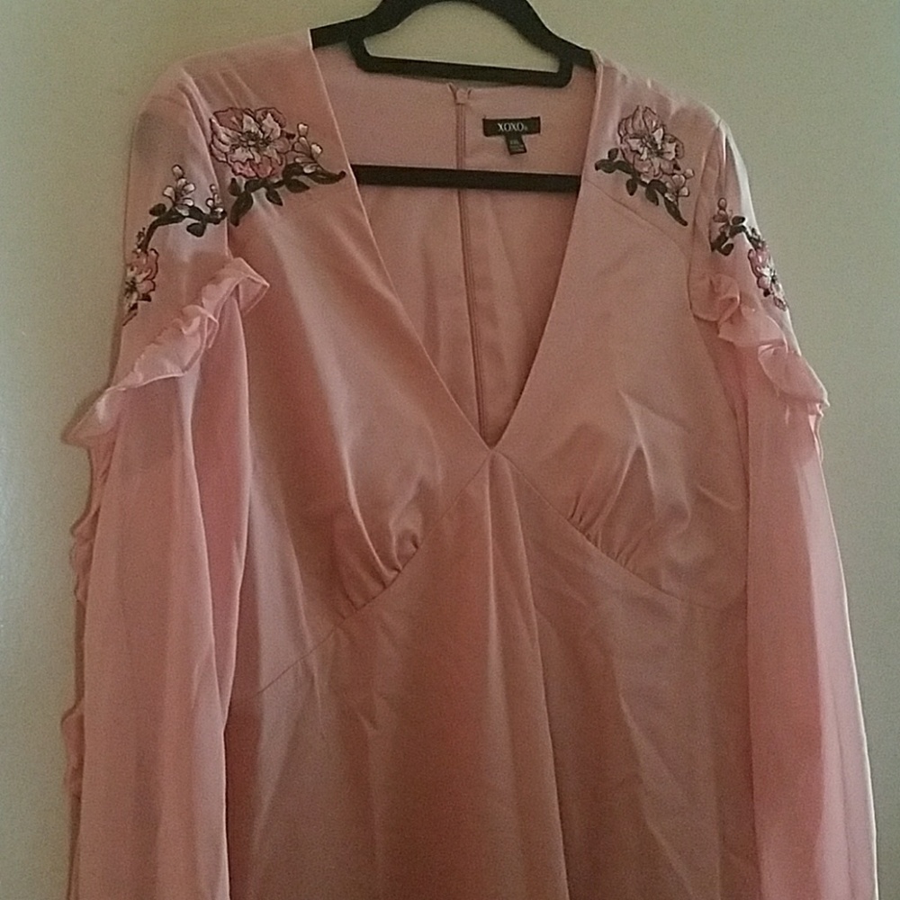 Pink rose dress